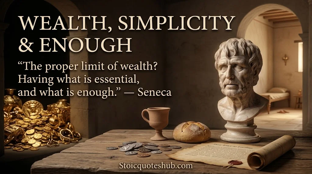 Best Letters from a Stoic Quotes on Wealth, Simplicity & Enough
