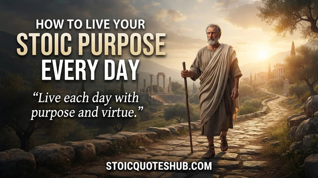 How to Live Your Stoic Purpose Every Day