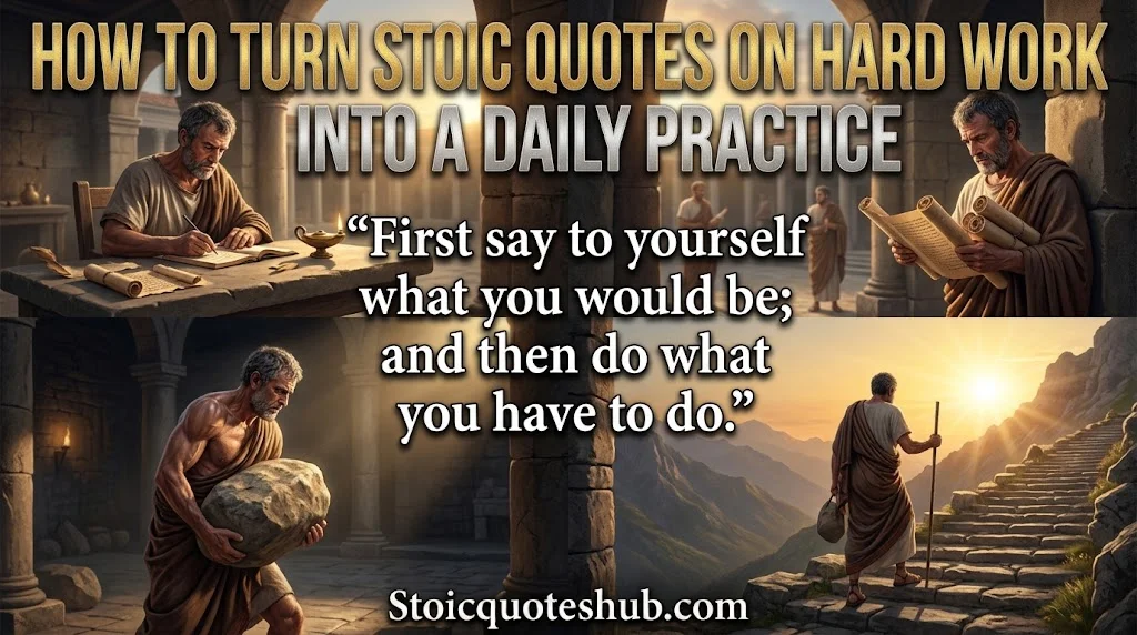 How to Turn Stoic Quotes on Hard Work Into a Daily Practice