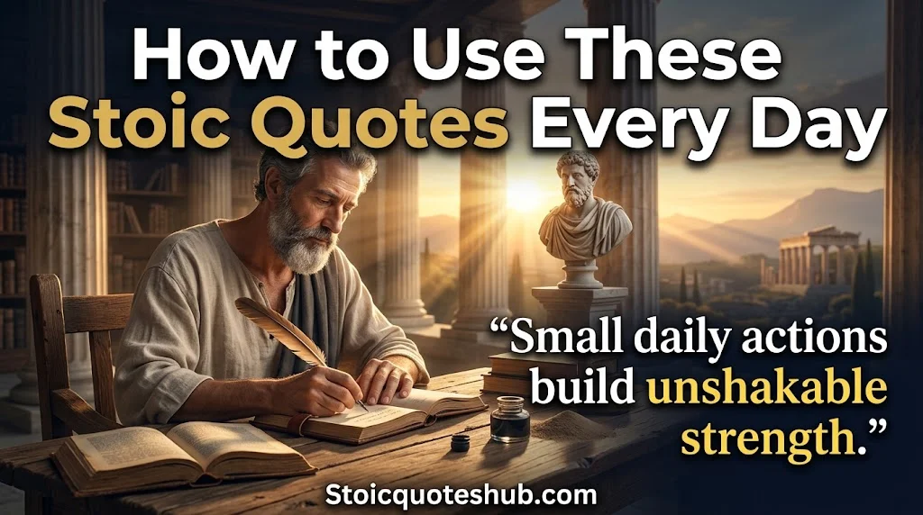 How to use these Stoic quotes every day