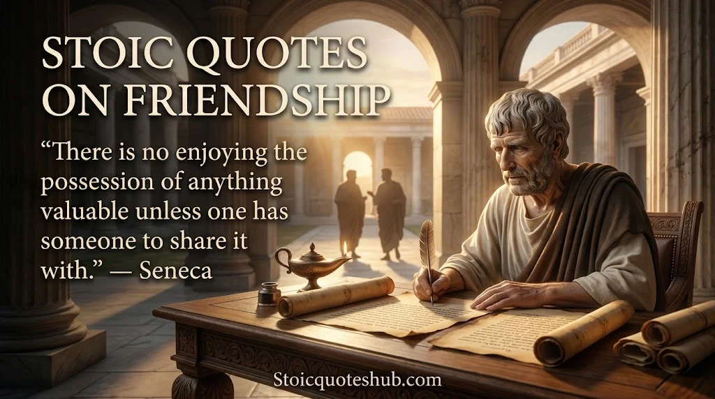Letters from a Stoic Quotes on Friendship & Human Connection
