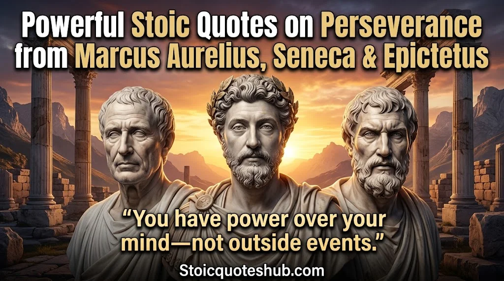 Powerful Stoic Quotes on Perseverance from Marcus Aurelius, Seneca & Epictetus