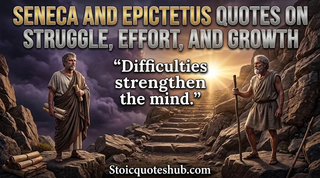 Seneca and Epictetus Quotes on Struggle, Effort, and Growth