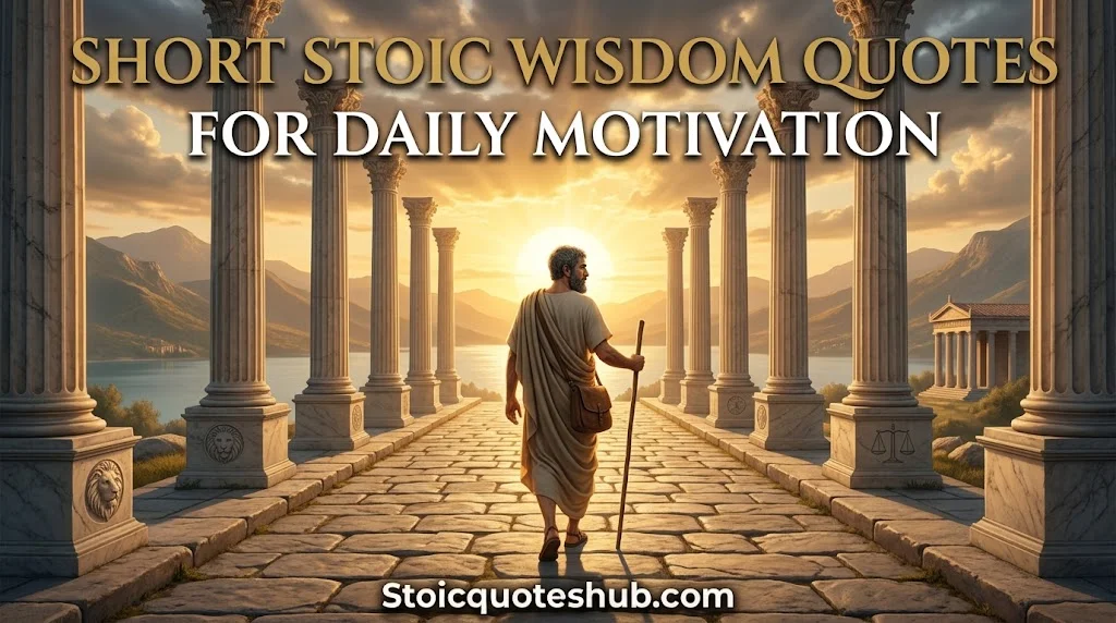 Short Stoic Wisdom Quotes for Daily Motivation