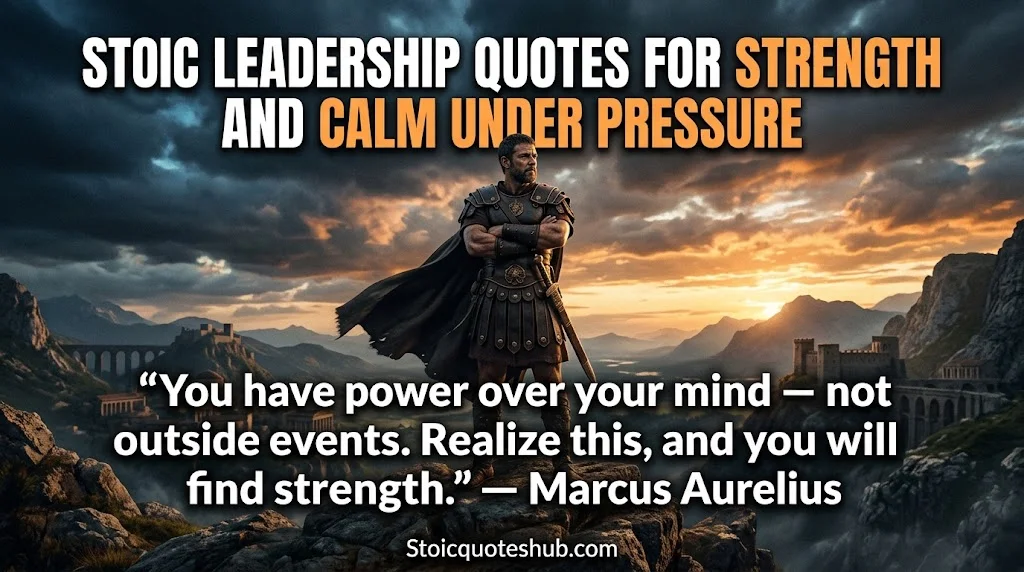 Stoic Leadership Quotes for Strength and Calm Under Pressure