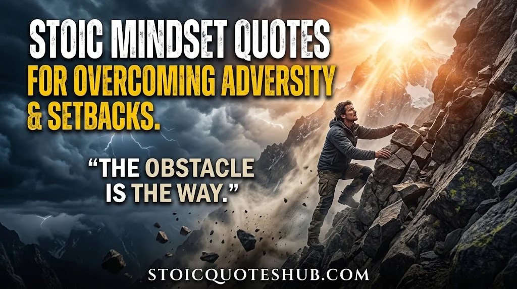 Stoic Mindset Quotes for Overcoming Adversity & Setbacks