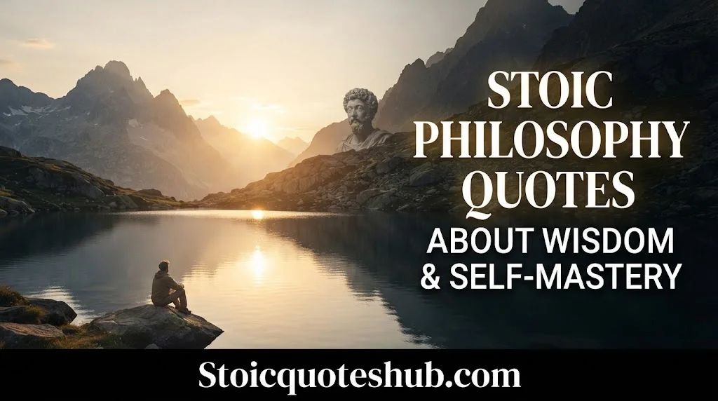 Stoic Philosophy Quotes About Wisdom & Self-Mastery