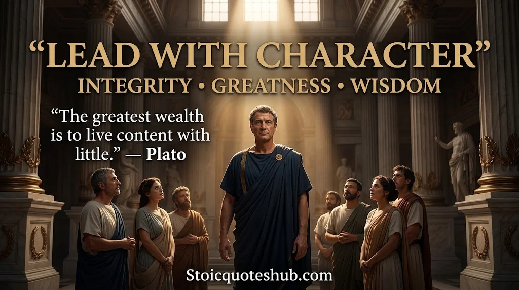 Stoic Quotes on Leadership for Greatness, Character and Integrity