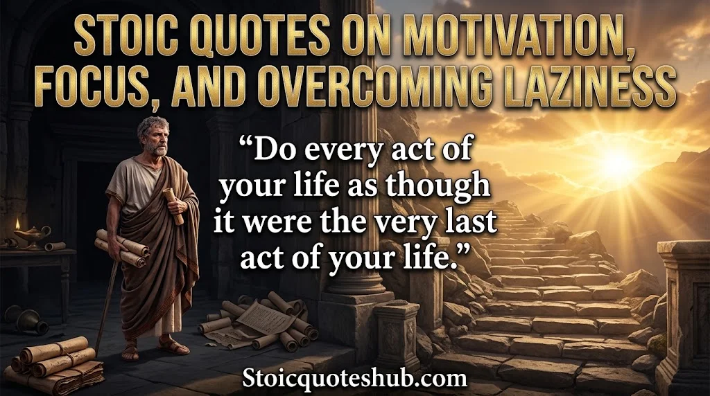 Stoic Quotes on Motivation, Focus, and Overcoming Laziness