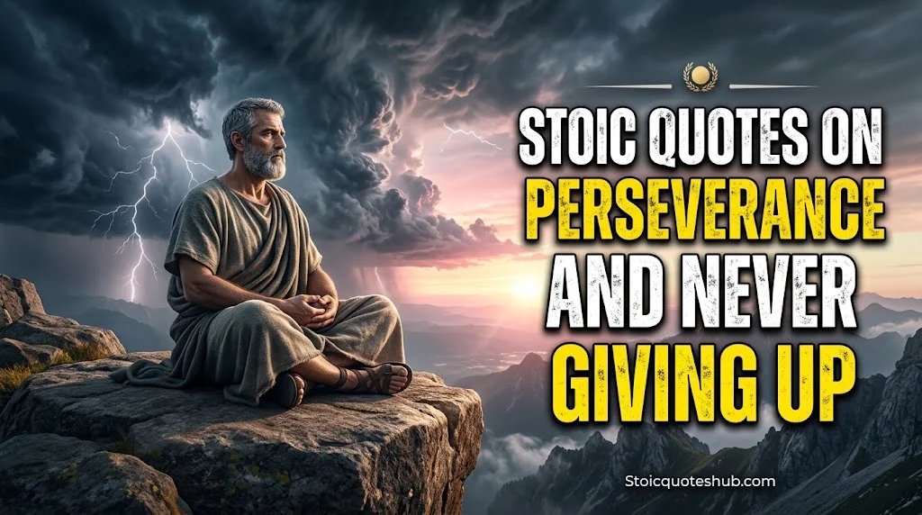 Stoic Quotes on Perseverance and Never Giving Up