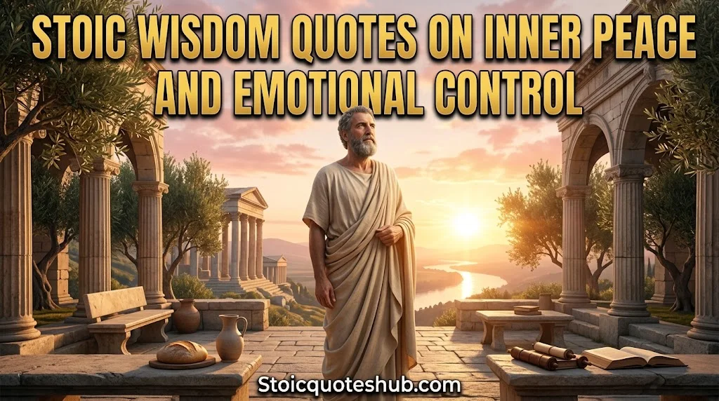 Stoic Wisdom Quotes on Inner Peace and Emotional Control