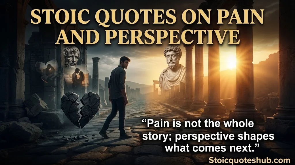 Stoic quotes on pain and perspective