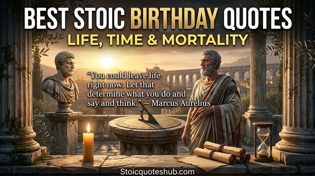Best Stoic Birthday Quotes on Life, Time & Mortality