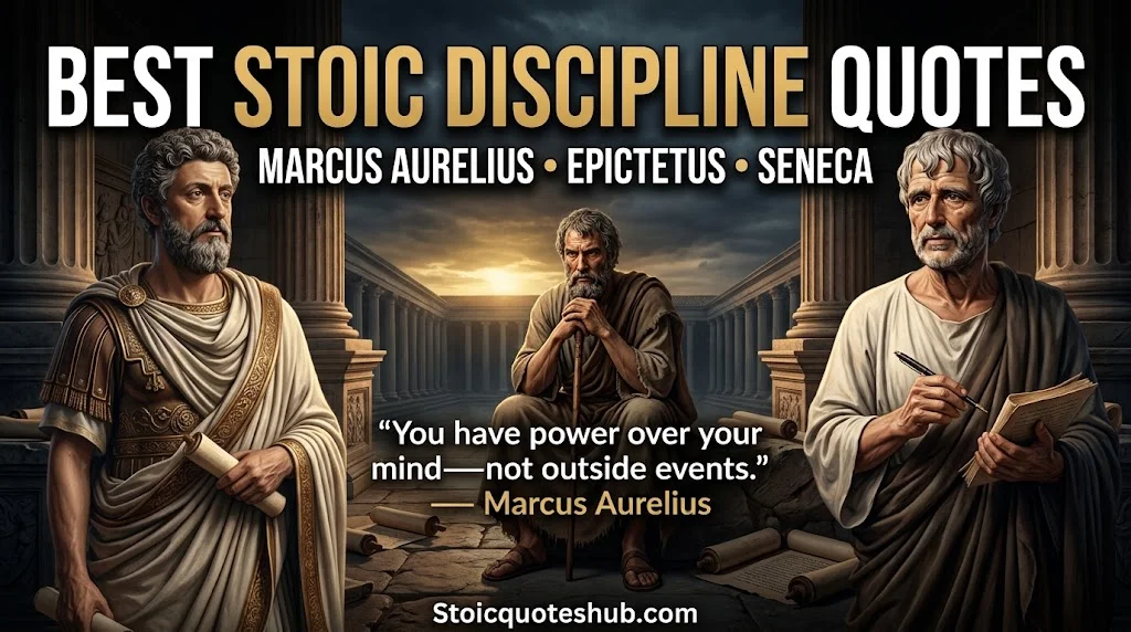 Best Stoic Discipline Quotes from Marcus Aurelius, Epictetus and Seneca