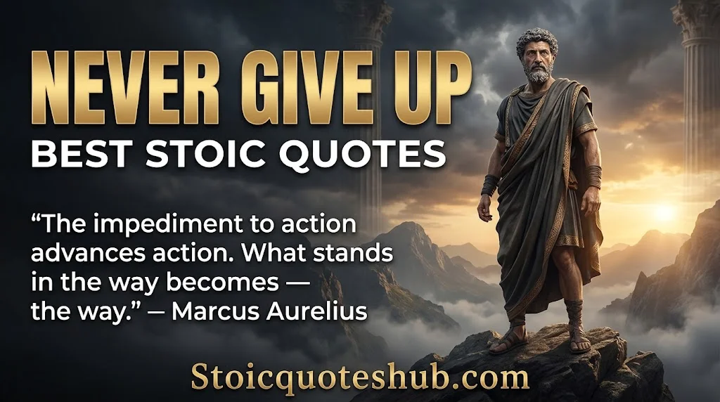 Best Stoic Quotes About Never Giving Up