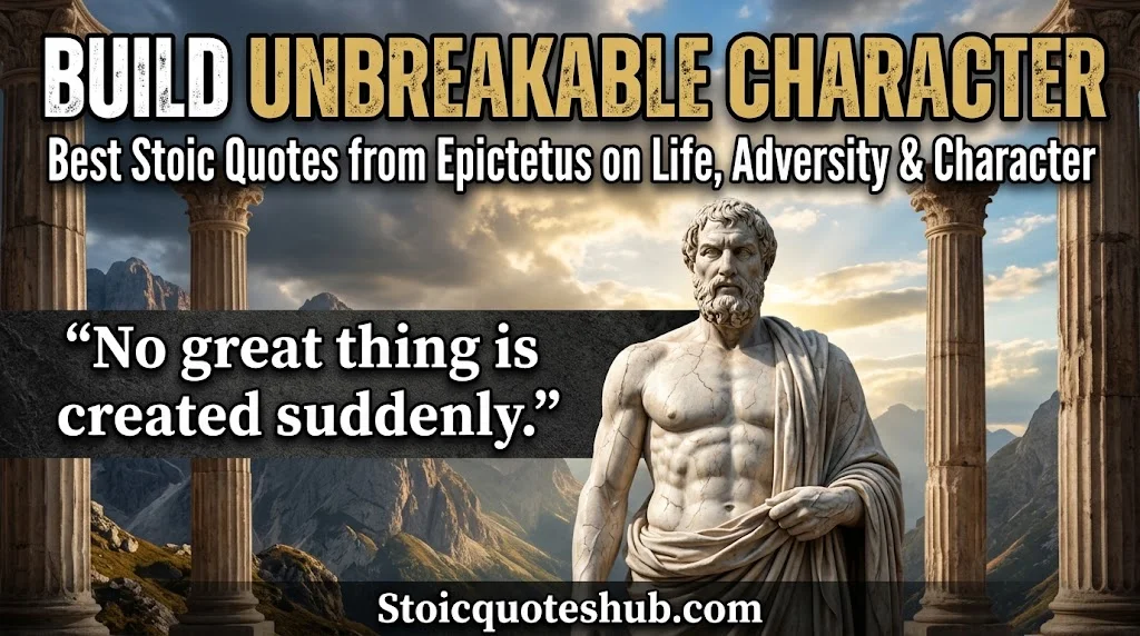 Best Stoic Quotes from Epictetus on Life, Adversity & Character