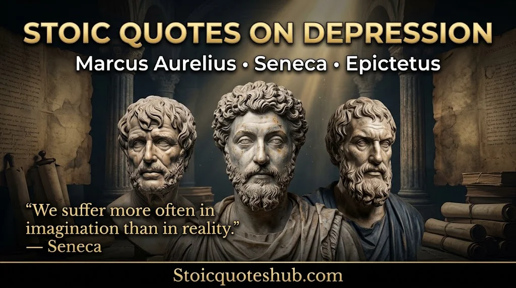 Best Stoic Quotes on Depression by Marcus Aurelius, Seneca, and Epictetus