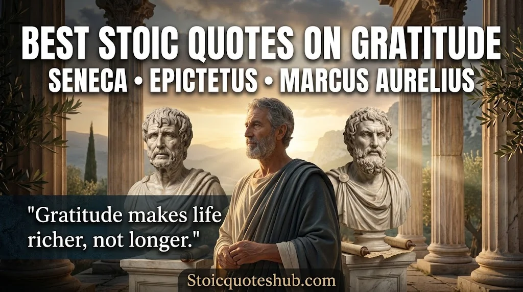 Best Stoic Quotes on Gratitude From Seneca, Epictetus & Marcus Aurelius