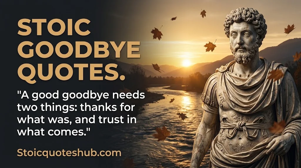 Best Stoic Quotes on Saying Goodbye