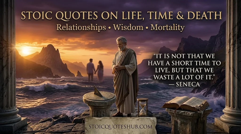 Daily Stoic Quotes on Life, Time, Death & Relationships