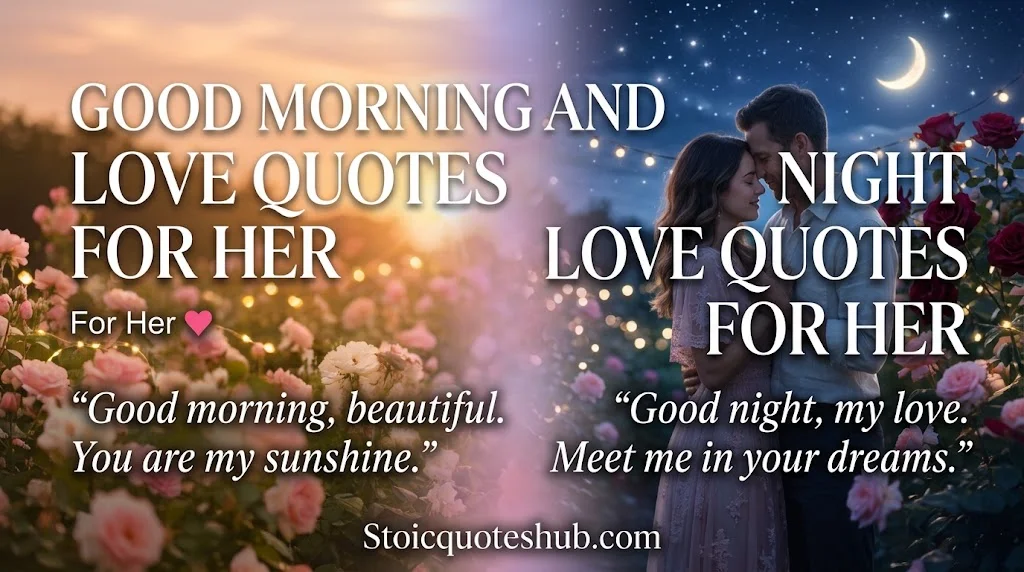 Good Morning and Good Night Love Quotes for Her