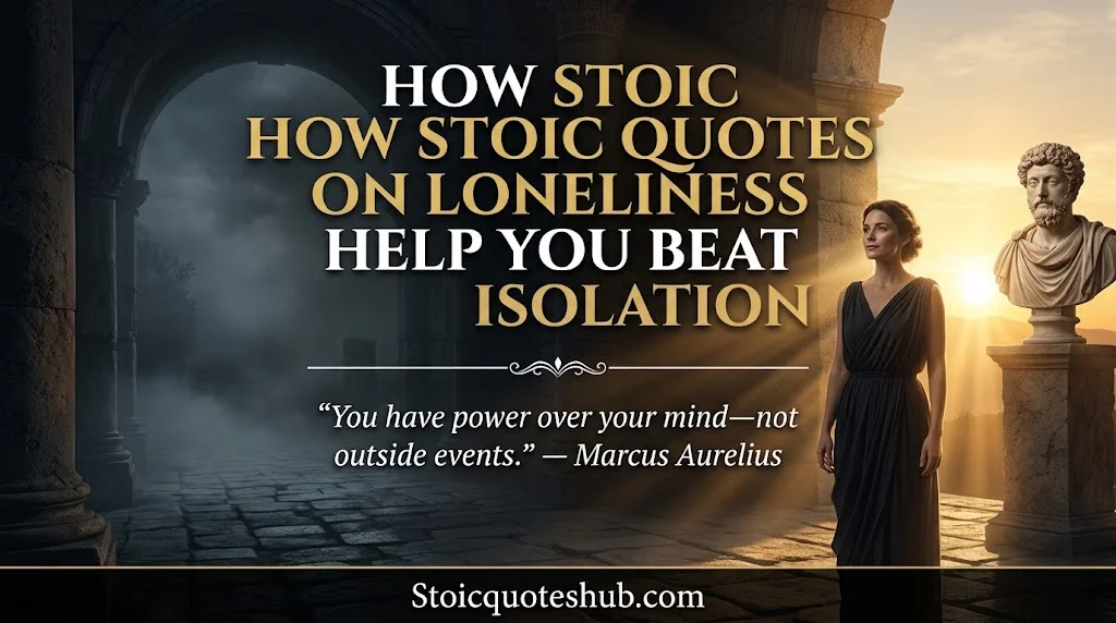 How Stoic Quotes on Loneliness Help You Beat Isolation