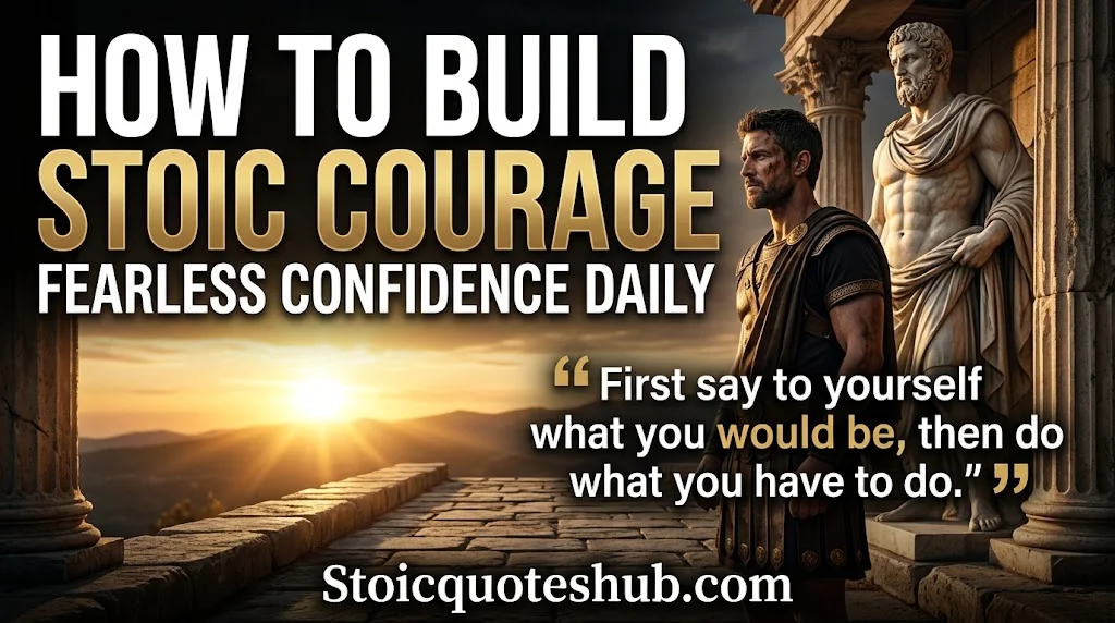 How to Build Stoic Courage and Fearless Confidence Daily