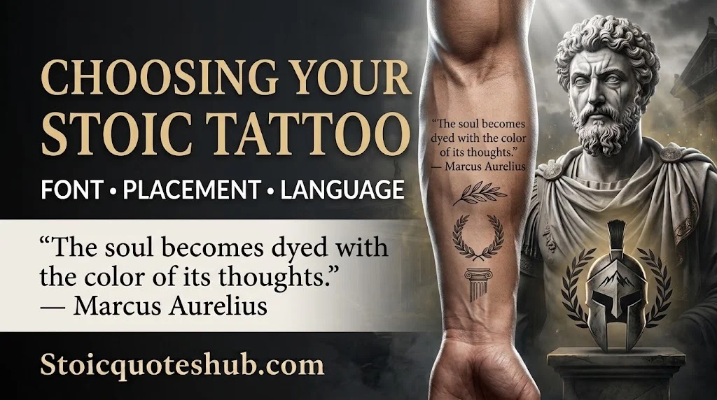 How to Choose Stoic Quotes for Tattoos: Font, Placement and Language