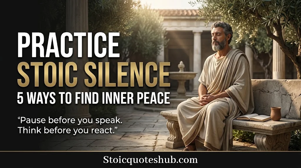 How to Practice Stoic Silence in Daily Life