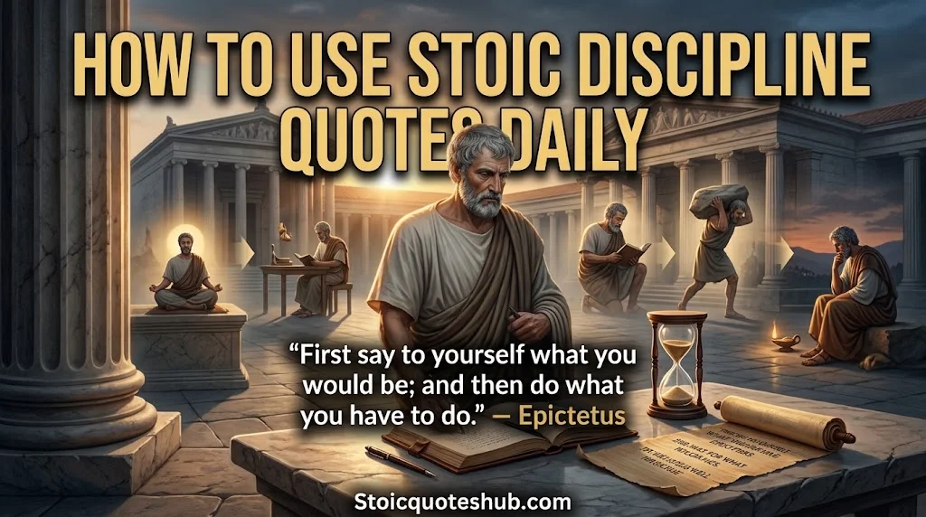 How to Use Stoic Discipline Quotes Daily