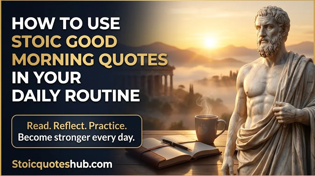 How to Use Stoic Good Morning Quotes in Your Daily Routine