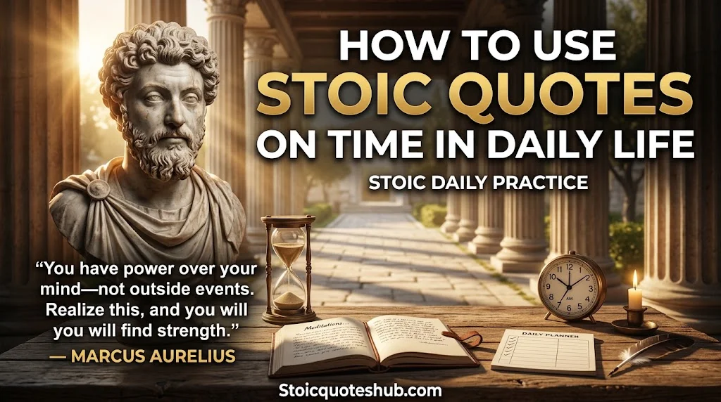 How to Use Stoic Quotes on Time in Daily Life