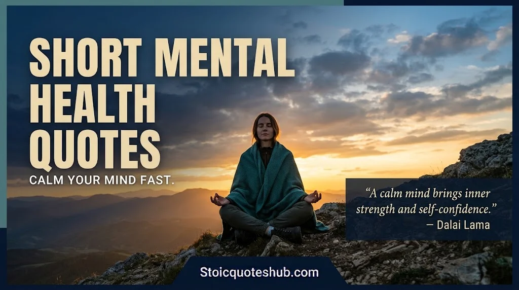 Short Mental Health Quotes to Calm Your Mind Fast