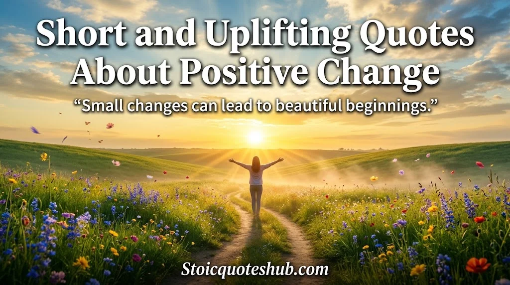 Short and Uplifting Quotes About Positive Change
