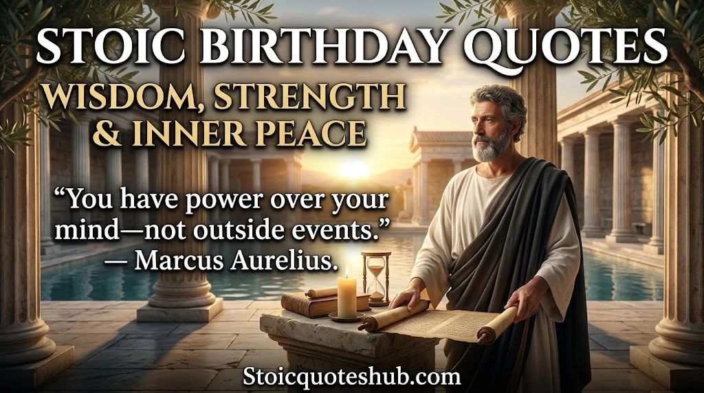 Stoic Birthday Quotes for Wisdom, Strength & Inner Peace