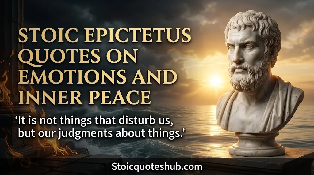 Stoic Epictetus Quotes on Emotions and Inner Peace