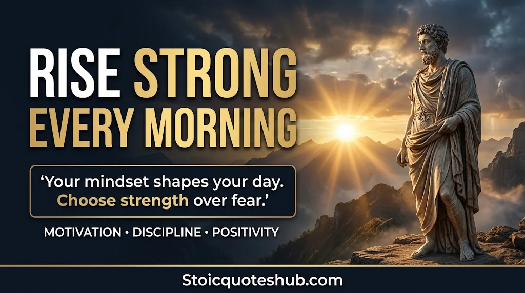 Stoic Morning Quotes for Strength, Motivation, and a Positive Mindset