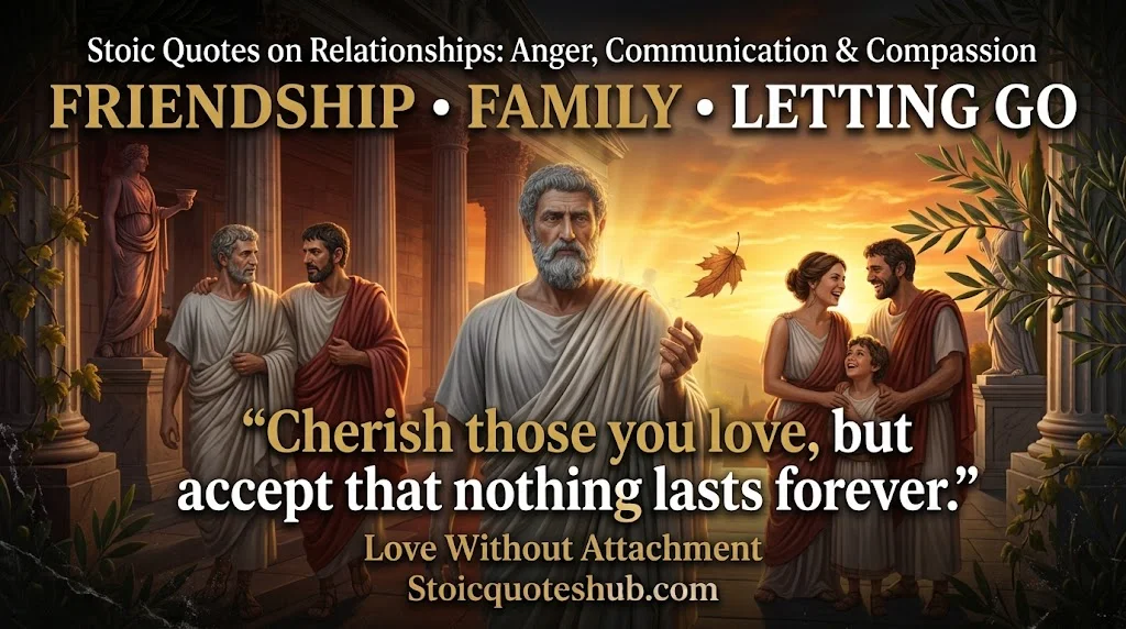 Stoic Quotes About Friendship, Family & Letting Go