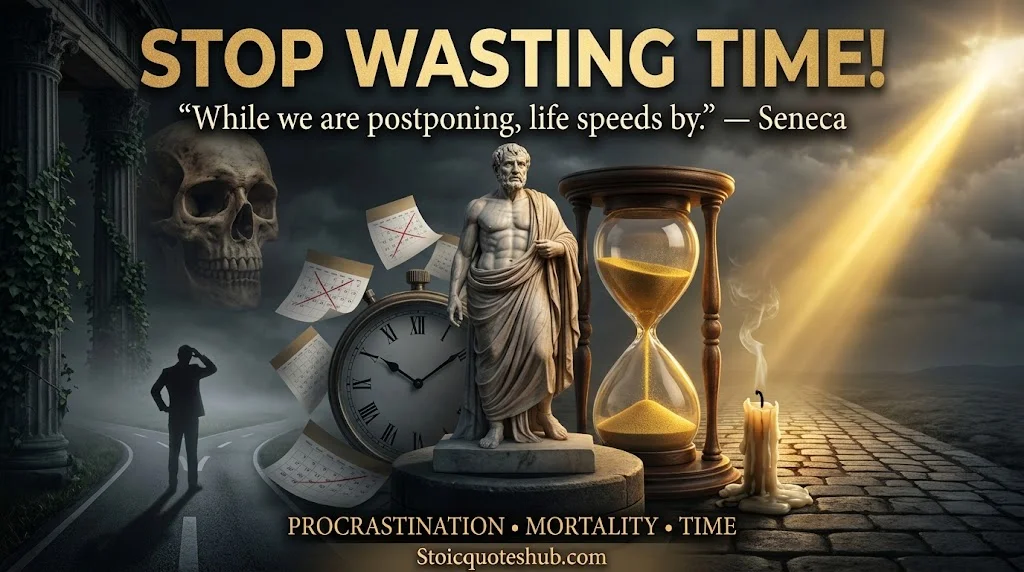 Stoic Quotes About Wasting Time, Procrastination and Mortality