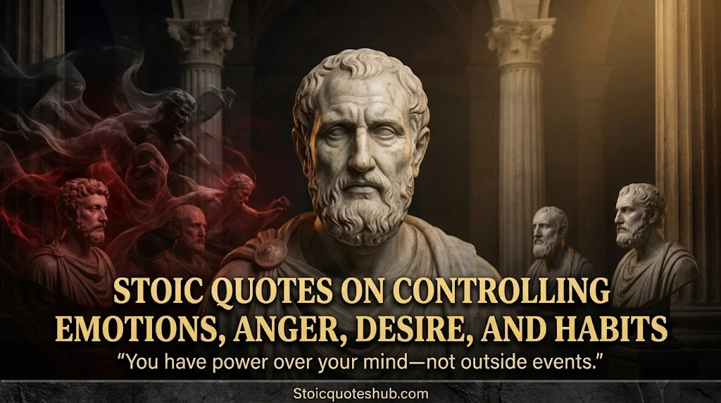 Stoic Quotes on Controlling Emotions, Anger, Desire, and Habits