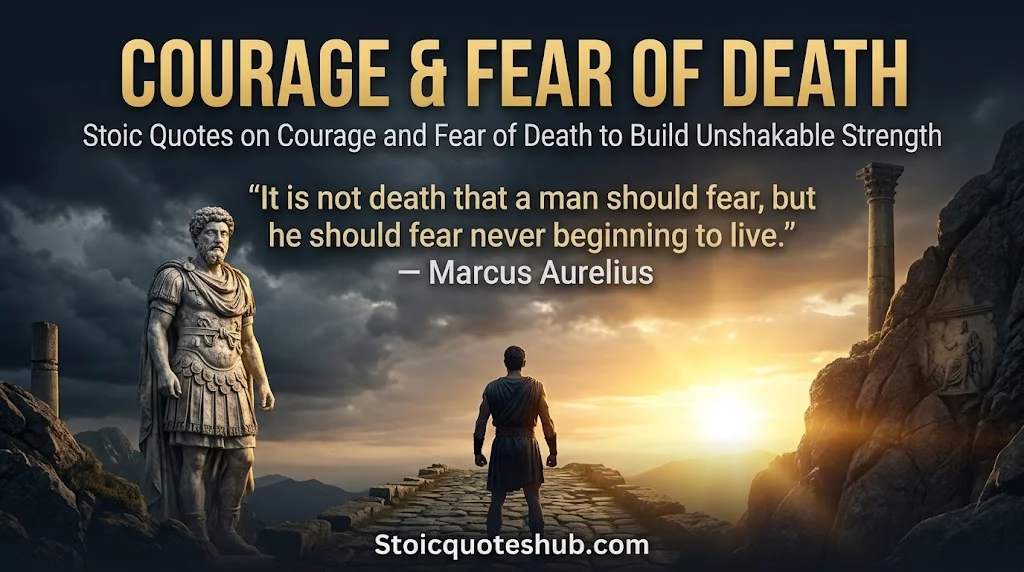 Stoic Quotes on Courage and Fear of Death to Build Unshakable Strength
