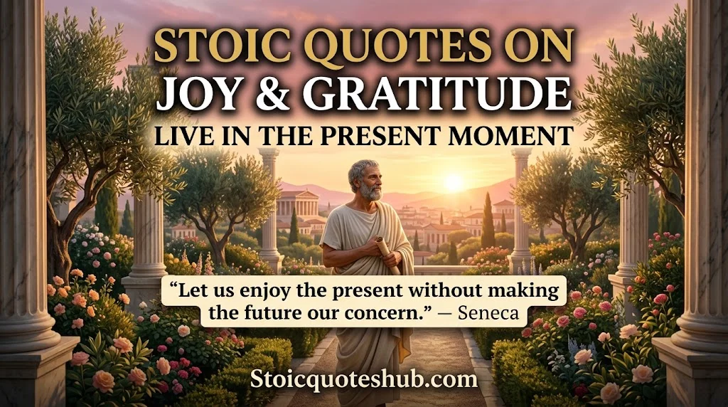 Stoic Quotes on Joy, Gratitude & Living in the Present Moment