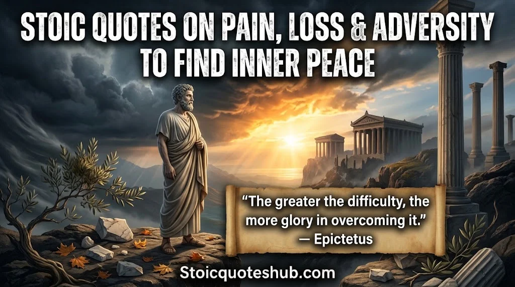 Stoic Quotes on Pain, Loss & Adversity to Find Inner Peace