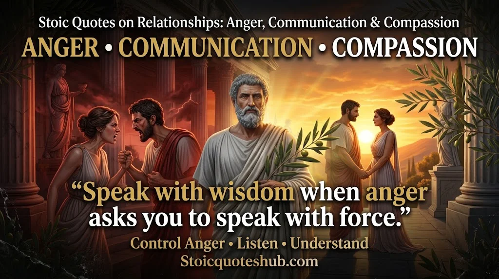 Stoic Quotes on Relationships: Anger, Communication & Compassion