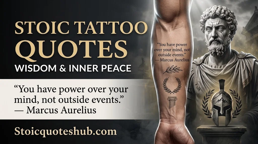 Stoic Tattoo Quotes for Wisdom and Inner Peace