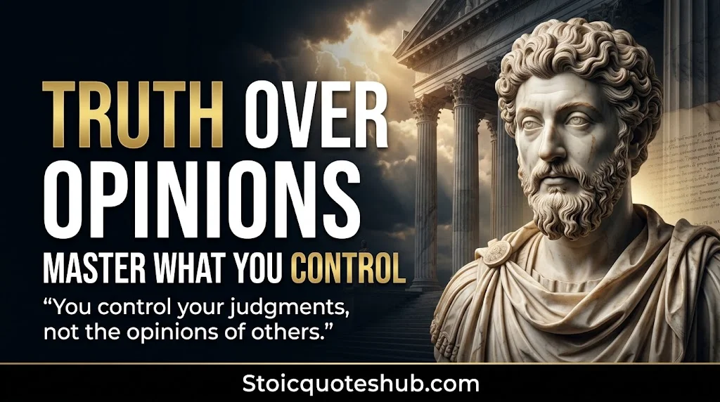 Stoic quotes on opinions, truth, and control