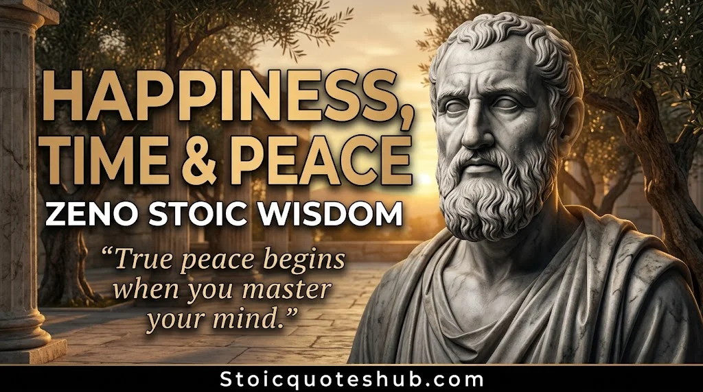 Zeno Stoic Quotes on Happiness, Time & Inner Peace