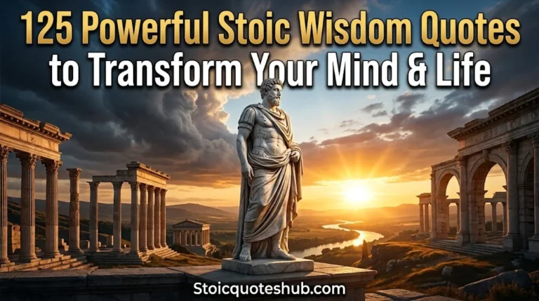 125 Powerful Stoic Wisdom Quotes to Transform Your Mind & Life