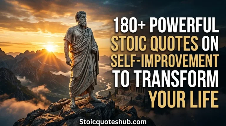 180+ Powerful Stoic Quotes on Self-Improvement to Transform Your Life
