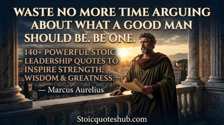 140+ Powerful Stoic Leadership Quotes to Inspire Strength, Wisdom & Greatness